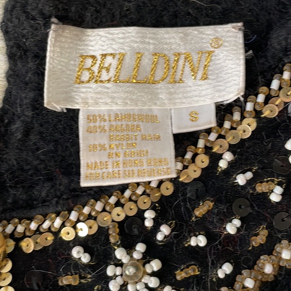 Ladies Black Embellished Sweater - Picture 3 of 6